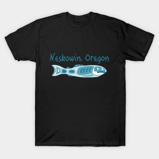 Neskowin, Oregon Plenty of Fish Monochrome T-Shirt